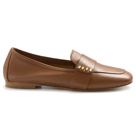 Light Tan Nappa Leather Loafers 